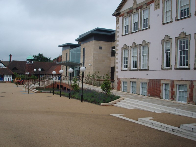 The quad showing the Favell and Marnham